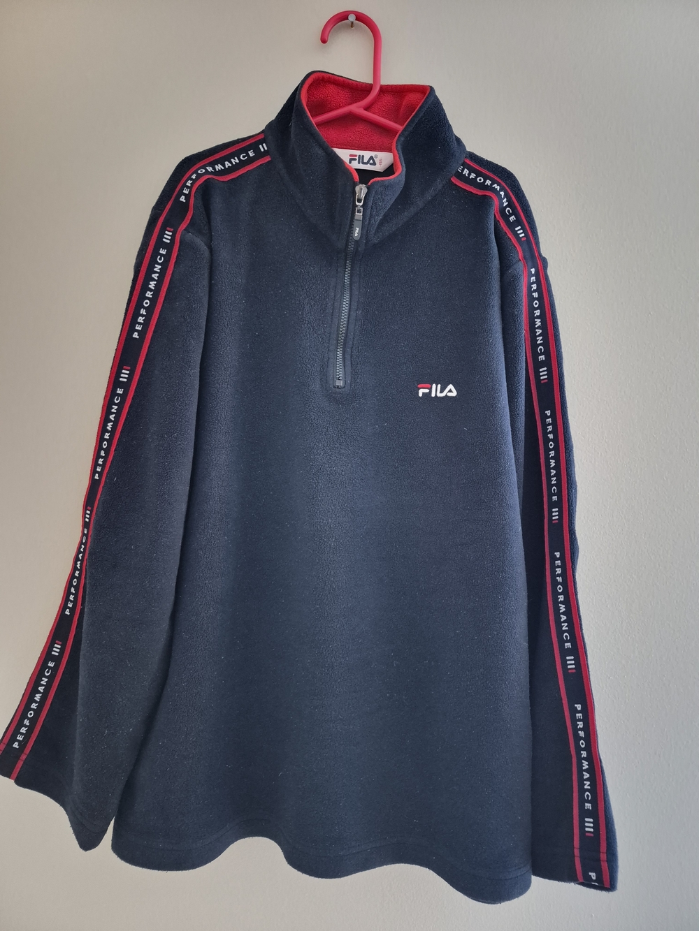 FILA Youth Navy Quarter-Zip Performance Fleece Sweater
